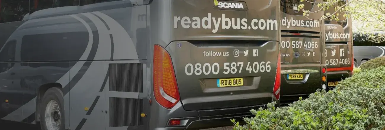 Readybus coaches behind