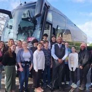 Readybus Coach Driver and Students 