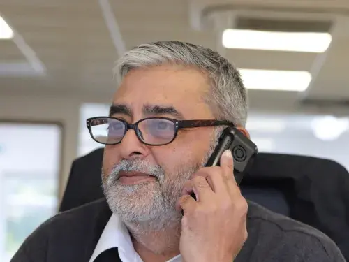Man on phone