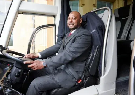 Coach driver in coach