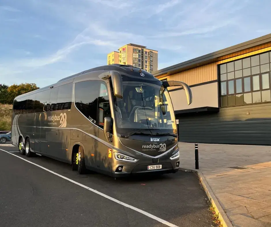 Coach parked