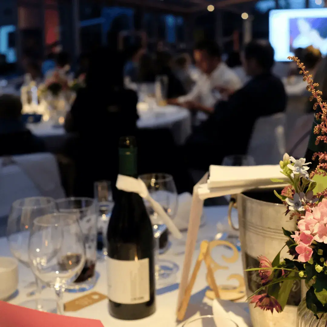 Award ceremony table